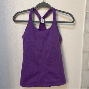 Athleta built-in bra tank top | small